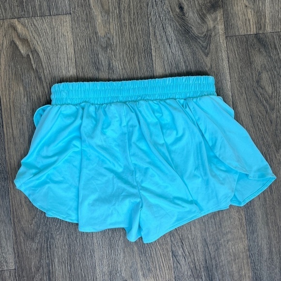 Abercrombie Women Size S Blue White Pullon Running Shorts Casual Set NEW Sporty - Picture 5 of 7
